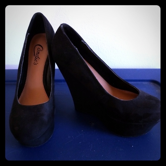 Candie's Shoes - Candies black wedges